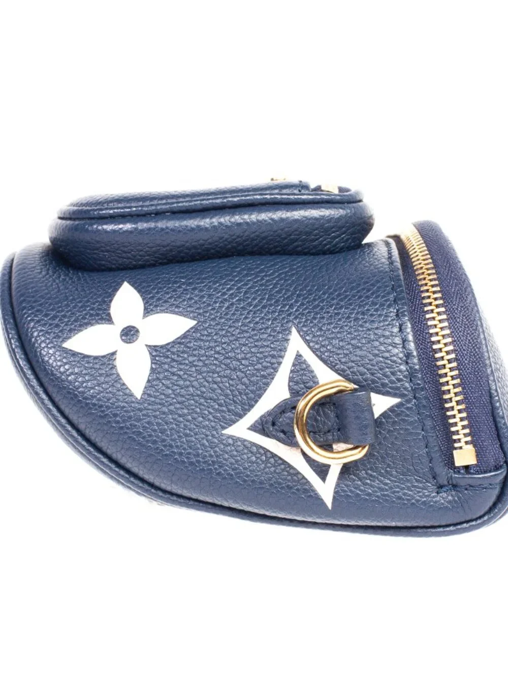 Authentic Louis Vuitton Empreinte Monogram Giant Mini By The Pool Bumbag Navy - Picture 3 of 9